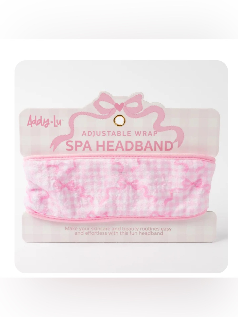 Addy-Lu Pink Spa Headband Adjustable Wrap